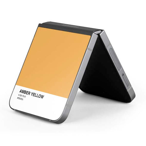 Amber Yellow Galaxy Z Flip6 Skin